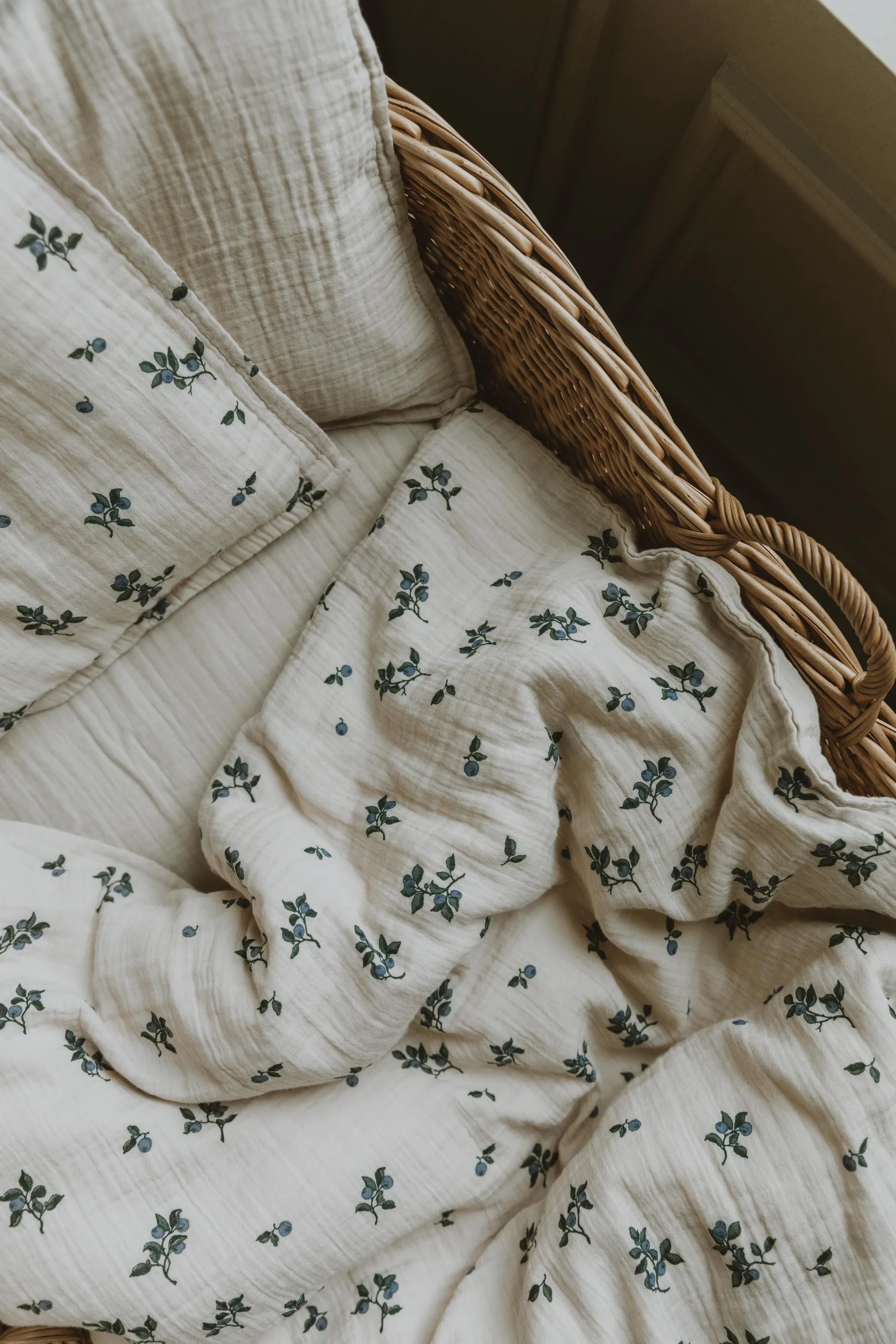 Blueberry Muslin κλινοσκεπάσματα σετ baby, 70x80 cm/28x35 cm Garbo&Friends