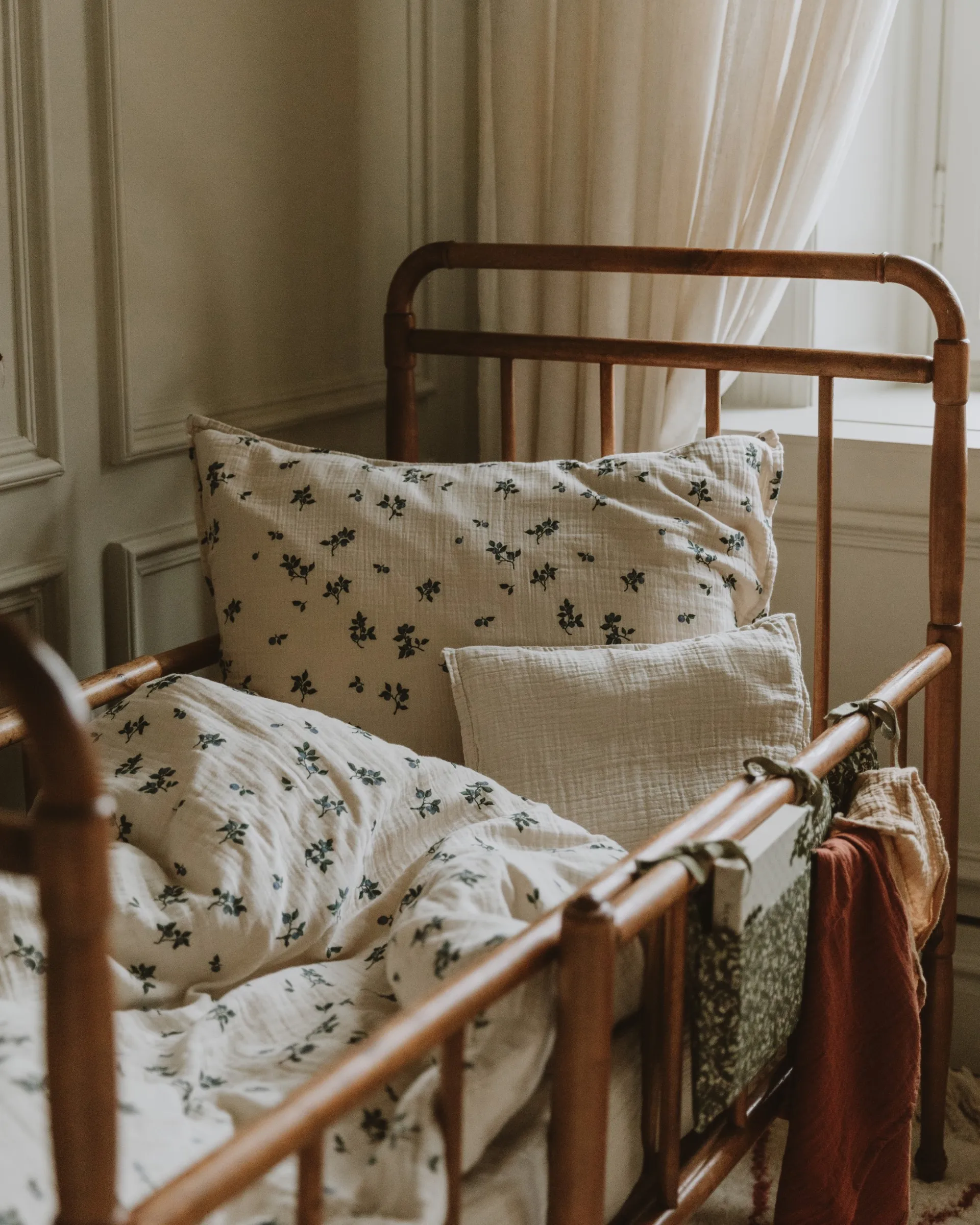 Blueberry Muslin κλινοσκεπάσματα σετ junior, 100x140 cm/40x45 cm Garbo&Friends