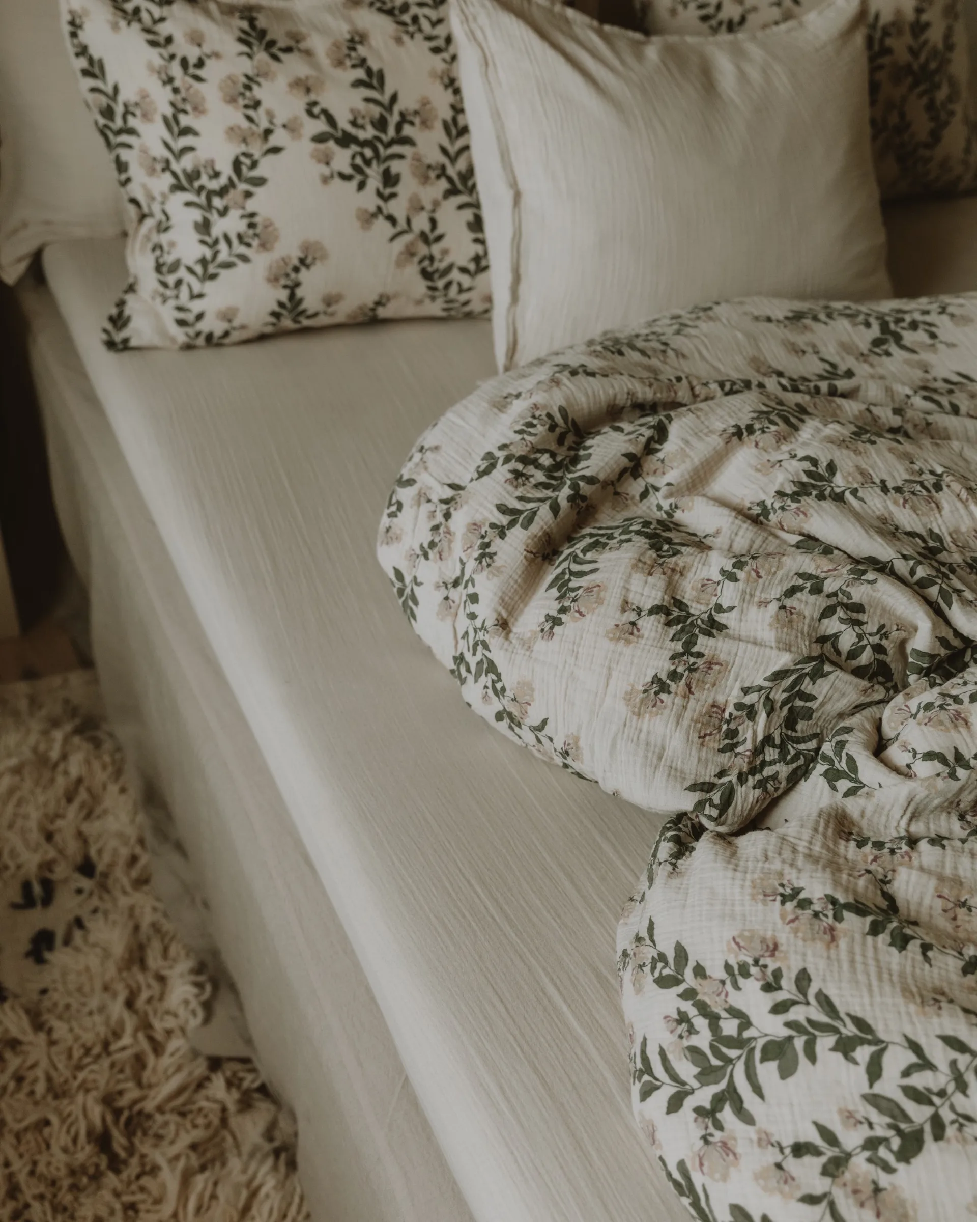 Σεντόνια με λάστιχο Eggshell Muslin, 140x200x30 cm Garbo&Friends