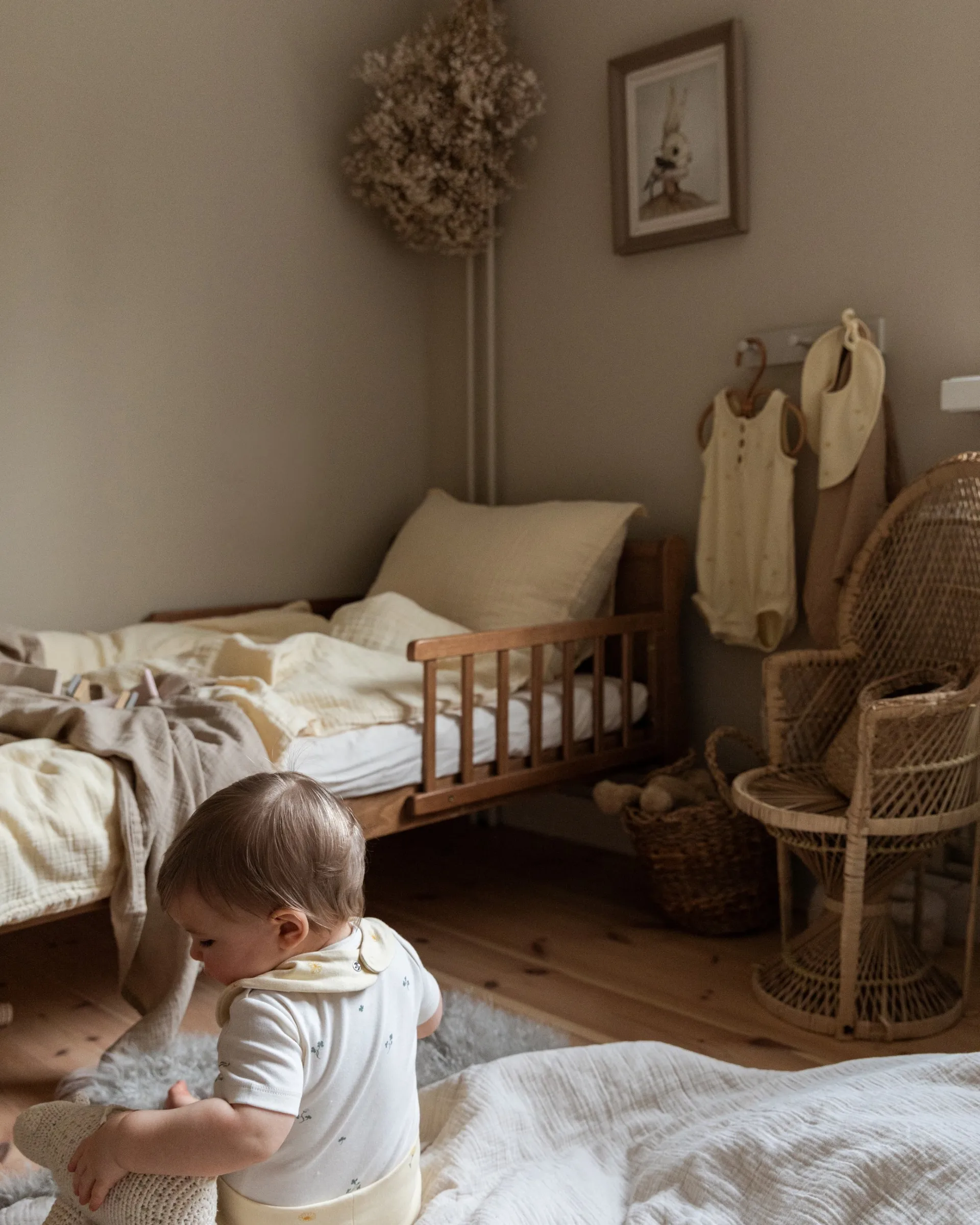 Eggshell Muslin padded κουβερλί, 100x140 cm Garbo&Friends