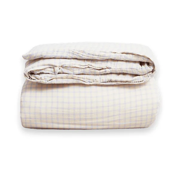 Πάπλωμα Gingham Sky Blue Muslin - 240x220 cm - Garbo&Friends