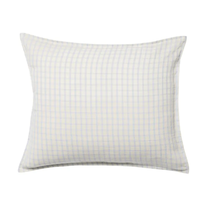 Gingham Sky Blue Muslin μαξιλαροθήκη - Sky 50x60 εκ. - Garbo&Friends