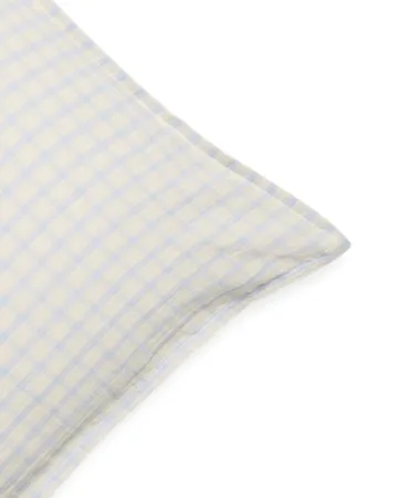 Gingham Sky Blue Muslin μαξιλαροθήκη - Sky 50x60 εκ. - Garbo&Friends
