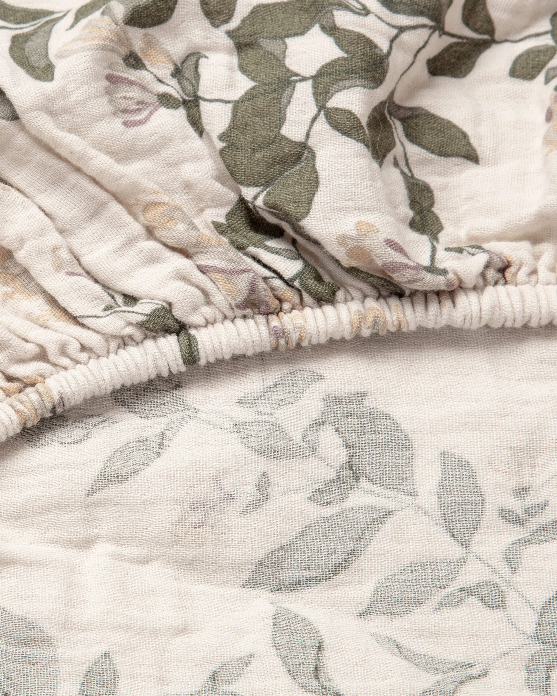 Σεντόνια με λάστιχο Honeysuckle Muslin, 90x200x30 cm Garbo&Friends