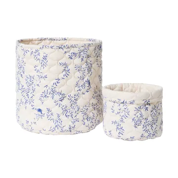 Jardim Satin καπιτονέ καλάθι 2 τεμάχια - 20xØ20 εκ. + 30xØ30 εκ. - Garbo&Friends