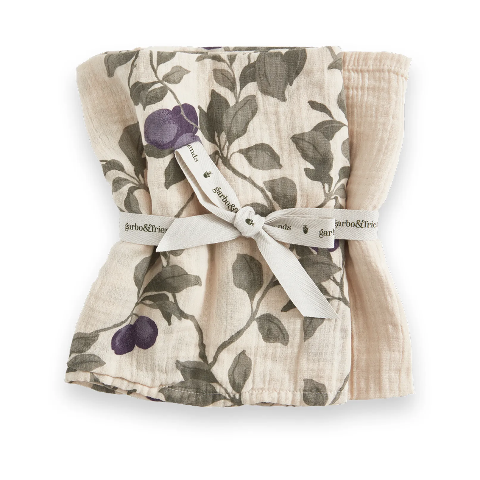 Πάνινη κουβέρτα Muslin Plum – μικρή, 2 τεμάχια, 60x60 εκ. Garbo&Friends