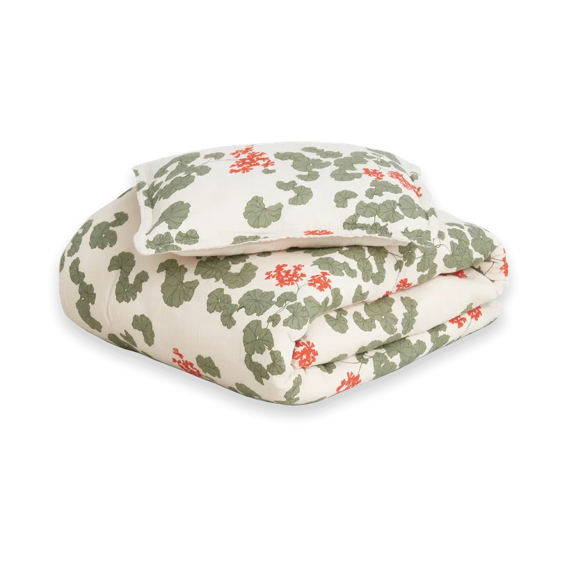 Σετ κλινοσκεπασμάτων μωρού Pelargonium Muslin, 70x80 cm/28x35 cm Garbo&Friends