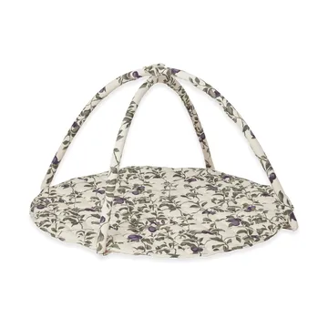 Plum satin quiltad babygym - Ø90 εκ. - Garbo&Friends