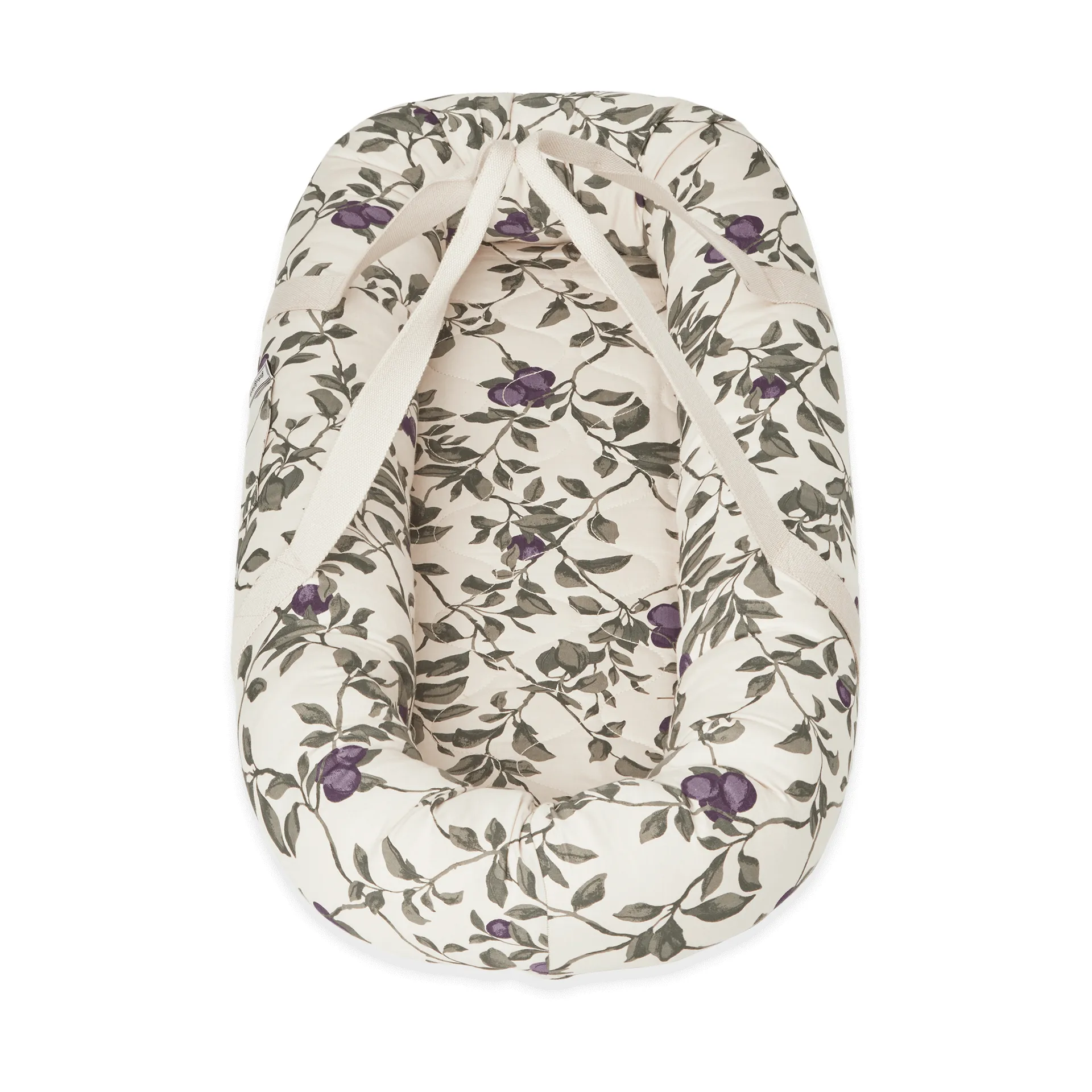 Plum satin quiltad babynest, 43x87x16εκ Garbo&Friends