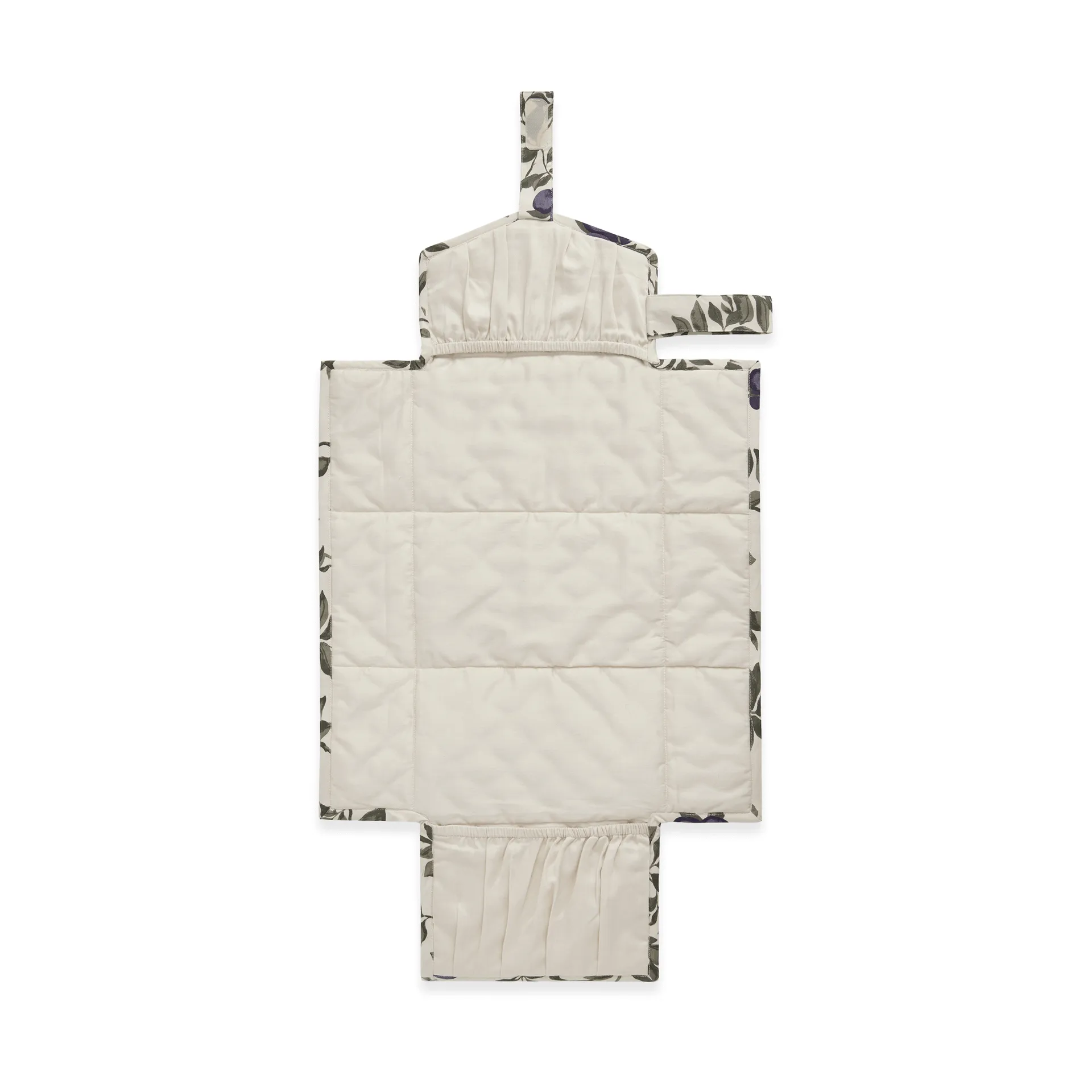 Plum satin quiltad change to go, φορητό στρωματάκι αλλαξιέρας, 46x80 εκ. Garbo&Friends