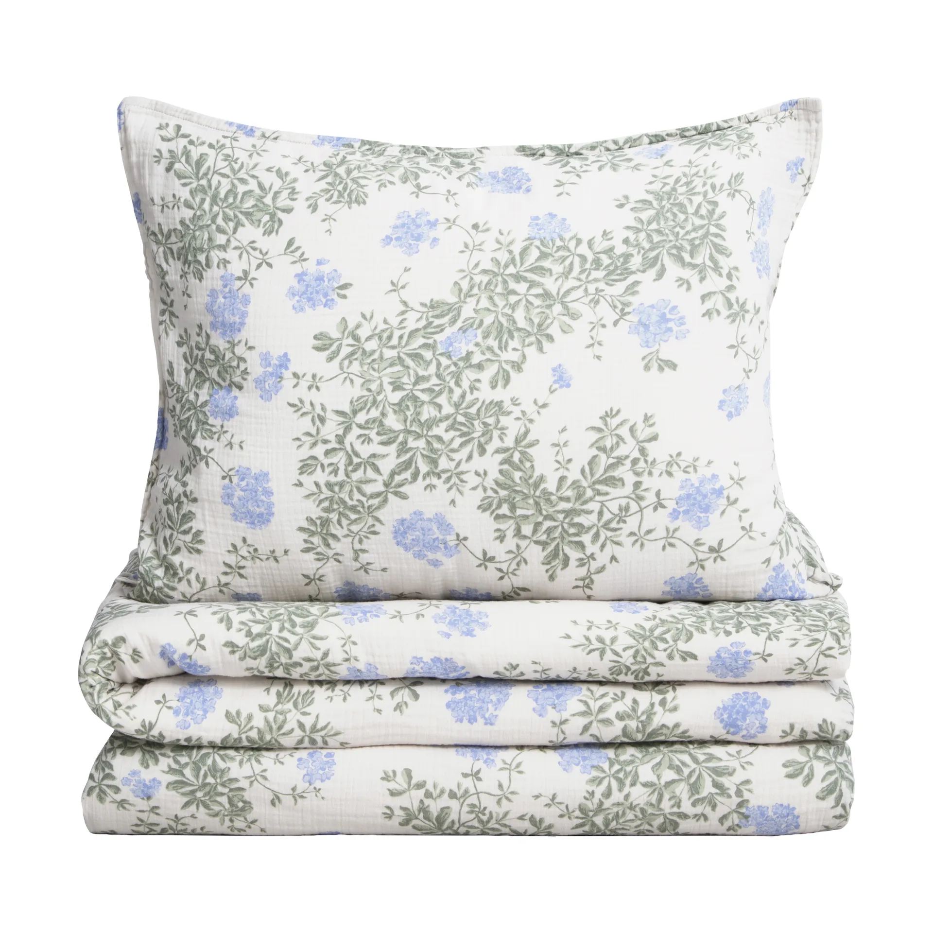 Plumbago Muslin κλινοσκεπάσματα σετ, 140x200 cm/50x70 cm Garbo&Friends