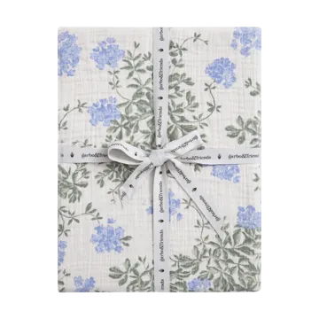 Σεντόνια με λάστιχο Plumbago Muslin - 60x120x20 cm - Garbo&Friends