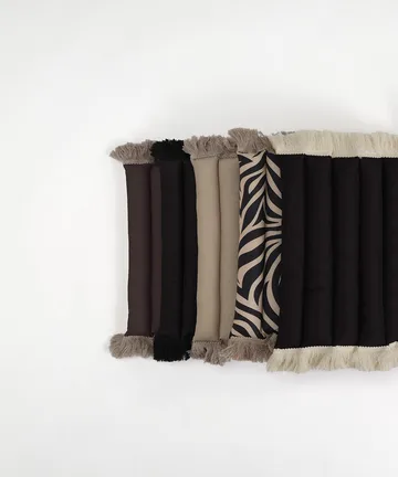 Garden Glory μαξιλάρι καθίσματος με κρόσσια - Μπεζ, μπεζ κρόσσια, 38x120 εκ. - Garden Glory