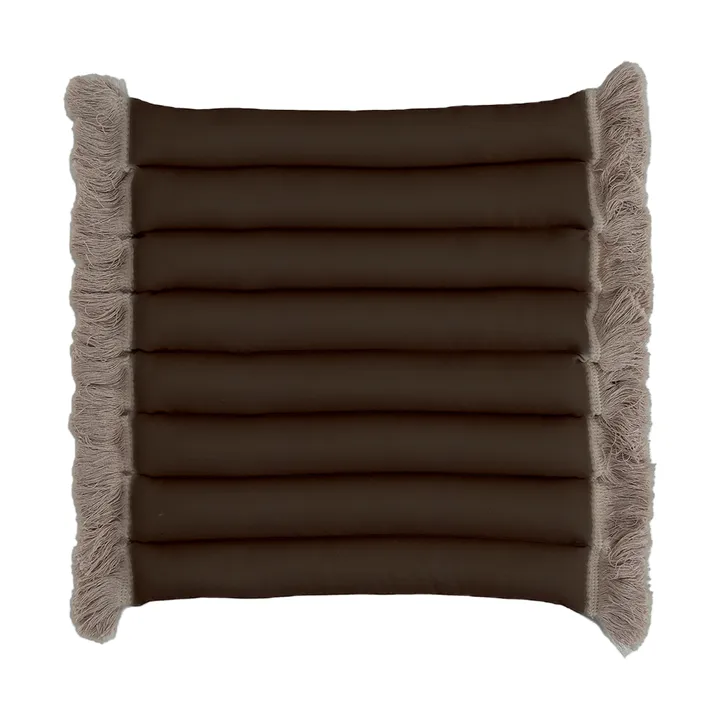 Garden Glory μαξιλάρι καθίσματος με κρόσσια - Μπεζ, μπεζ κρόσσια, 38x40 εκ. - Garden Glory