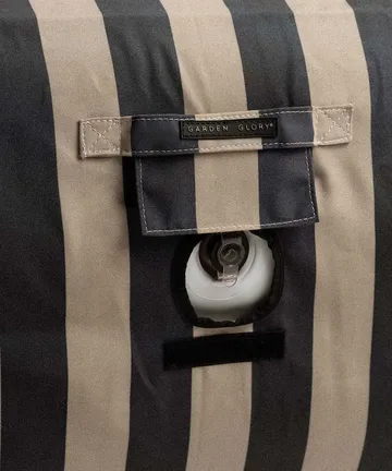 Garden Glory φουσκωτό κρεβάτι ξαπλώστα ηλιού - Μαύρο-μπεζ, 85x168,5 εκ. - Garden Glory