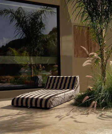 Garden Glory φουσκωτό κρεβάτι ξαπλώστα ηλιού - Μαύρο-μπεζ, 85x168,5 εκ. - Garden Glory