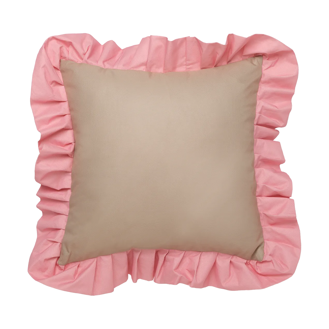 Garden Glory Outdoor μαξιλάρι με βολάν 45x45 εκ., Beige-pink Garden Glory