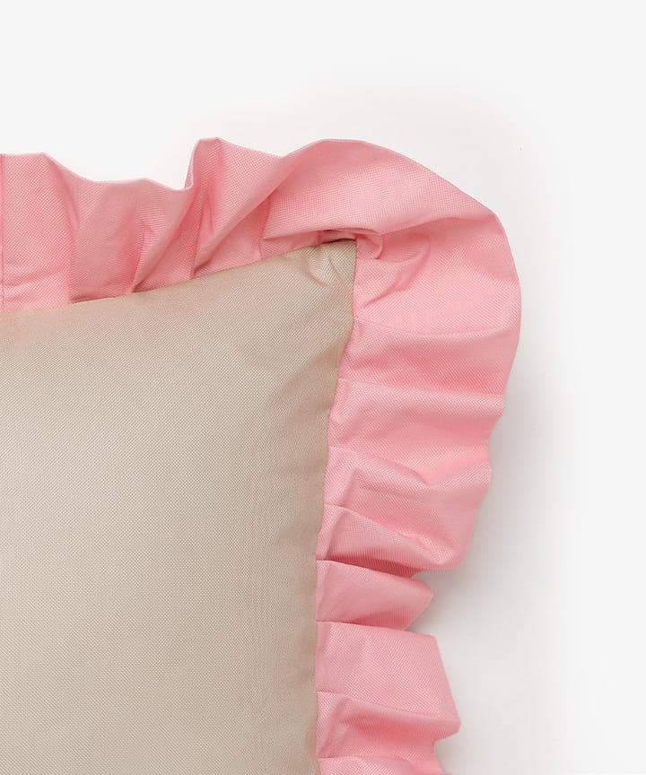 Garden Glory Outdoor μαξιλάρι με βολάν 45x45 εκ., Beige-pink Garden Glory