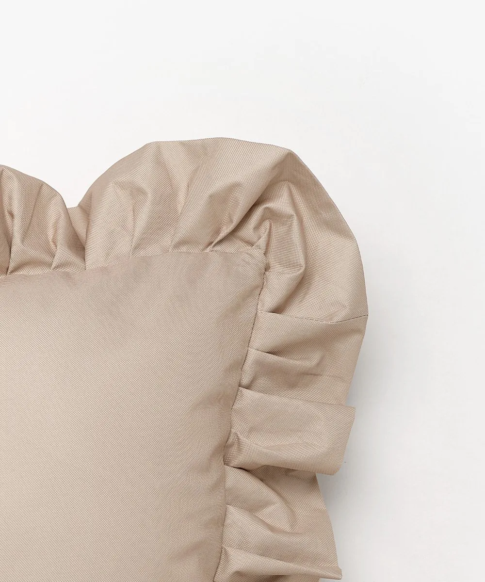 Garden Glory Outdoor μαξιλάρι με βολάν 45x45 εκ., Beige Garden Glory