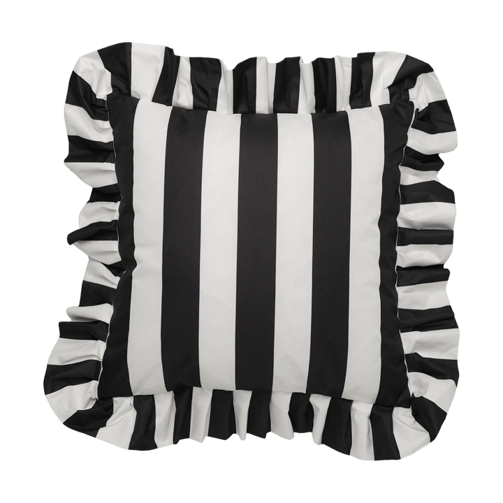 Garden Glory Outdoor μαξιλάρι με βολάν 45x45 εκ. - Black-white - Garden Glory
