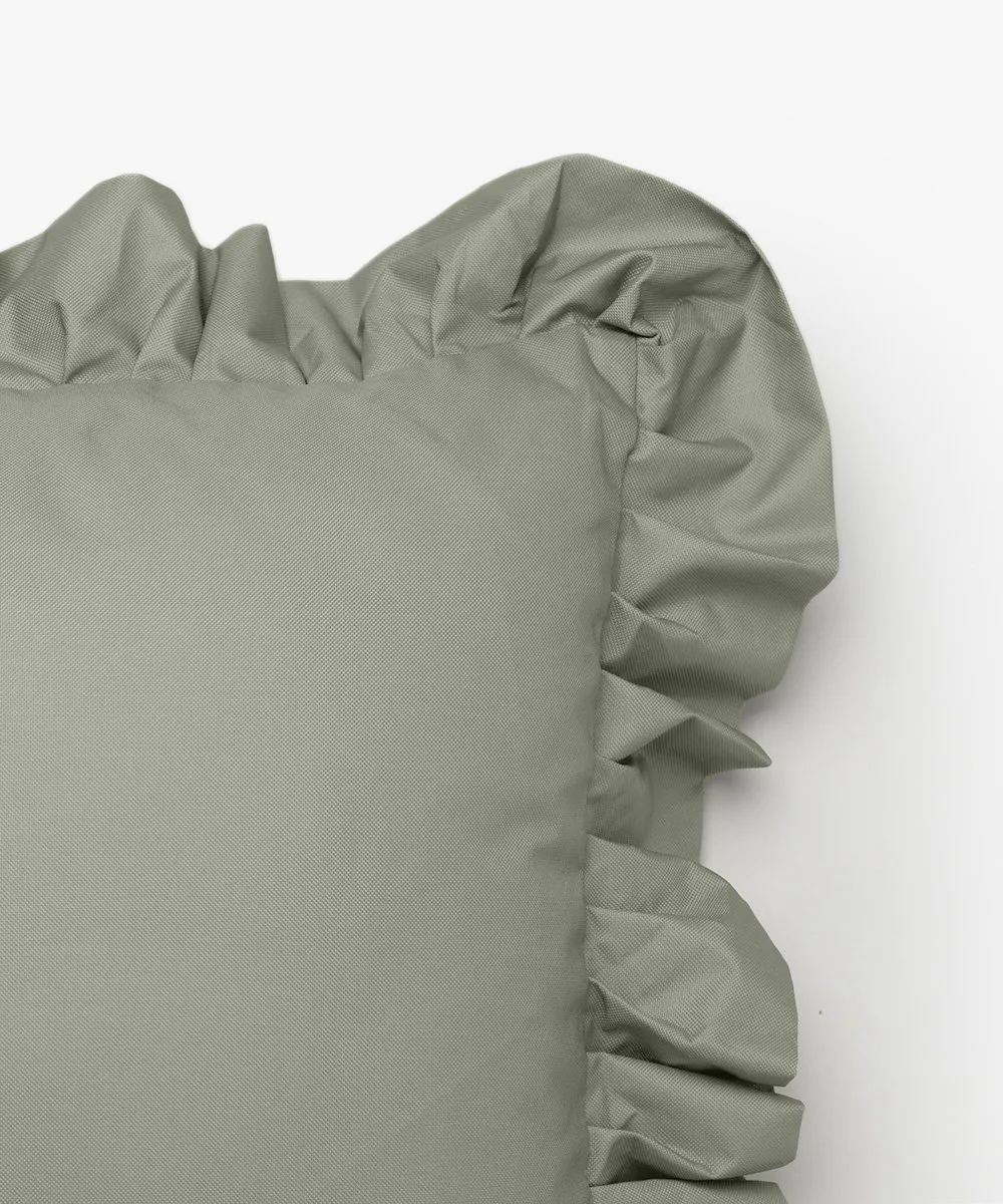 Garden Glory Outdoor μαξιλάρι με βολάν 45x45 εκ., Green Garden Glory