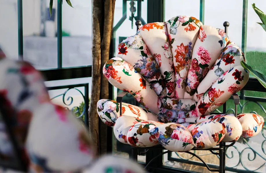 Μαξιλάρι καθίσματος Garden Glory Shell, Flower Garden Glory