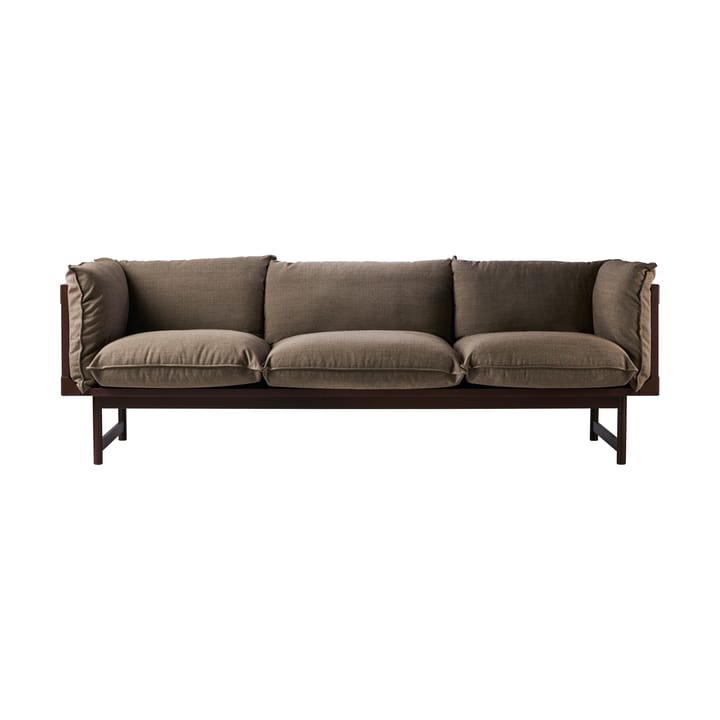 Bleck καναπές 3-θέσιος - Οξιά-σκούρο καφέ βερνίκι-Foss 0272 - Gärsnäs