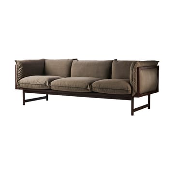 Bleck καναπές 3-θέσιος - Οξιά-σκούρο καφέ βερνίκι-Foss 0272 - Gärsnäs