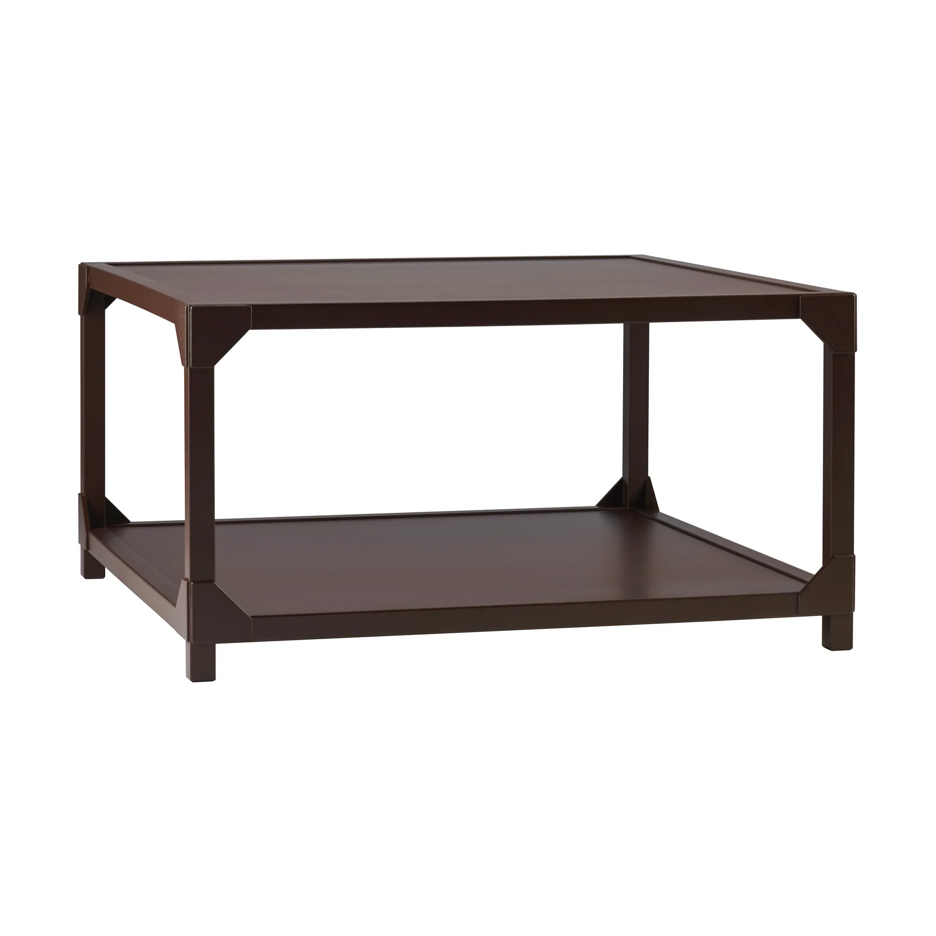 Τραπεζάκι σαλονιού Bleck 75x75 cm από κόντρα πλακέ, Οξιά-σκούρο καφέ βερνίκι Gärsnäs