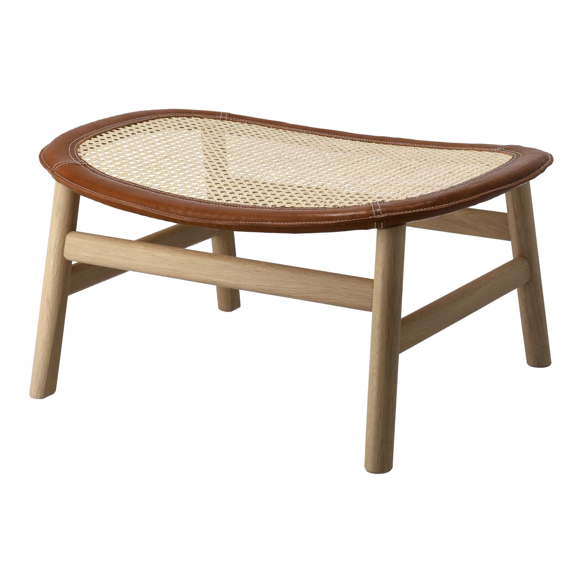 Dandy οττομάν, Δρυς-φυσικό-Tärnsjö δέρμα κονιάκ Gärsnäs