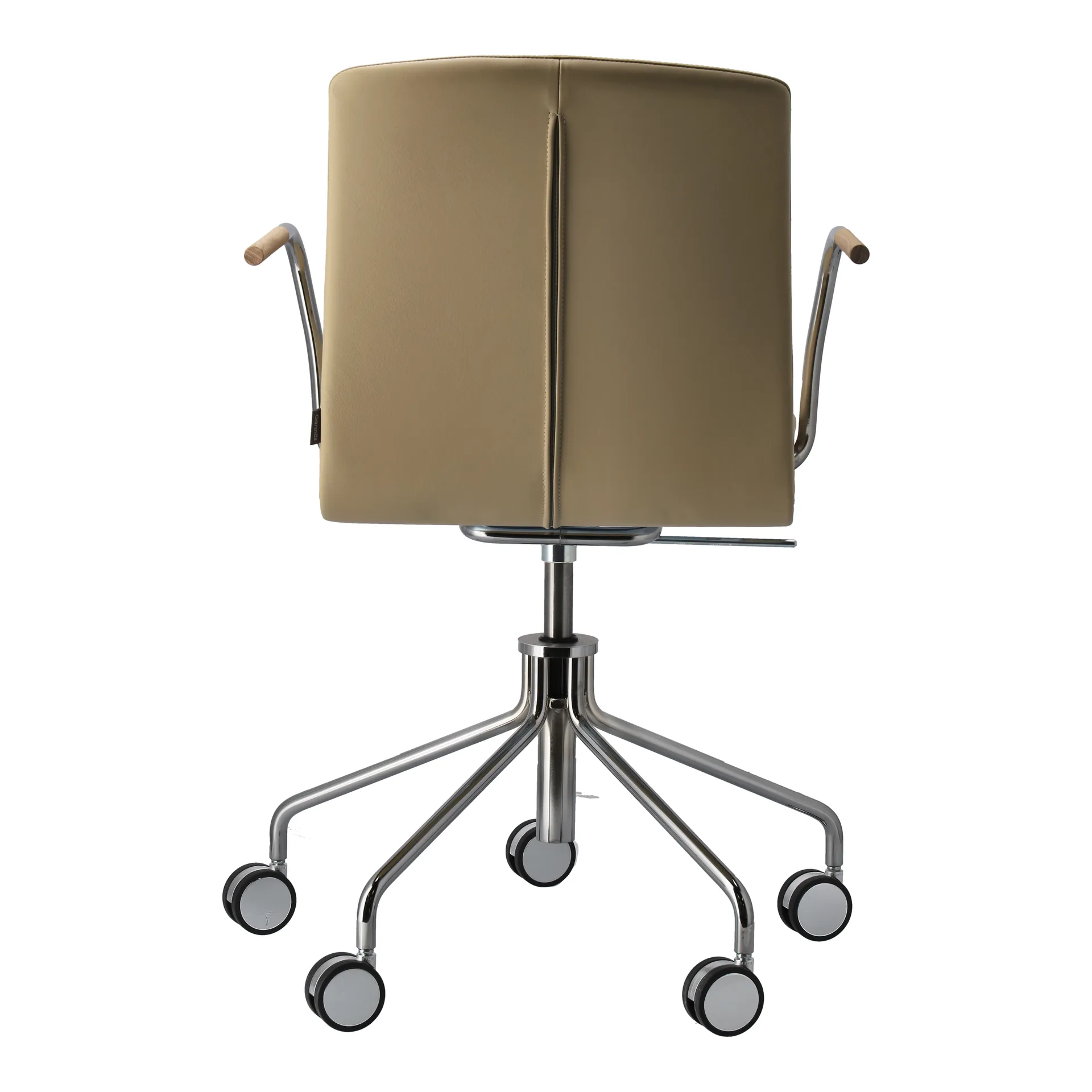 Day πολυθρόνα με περιστρεφόμενη βάση χρωμίου, Δρυς-φυσικό-H&S-elmosoft 02119 Gärsnäs