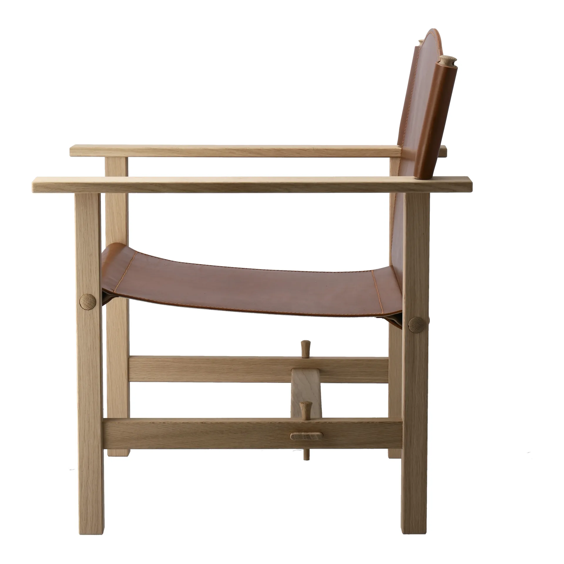 Ferdinand πολυθρόνα, Δρυς-ανεπεξέργαστο δέρμα Tärnsjö κονιάκ Gärsnäs