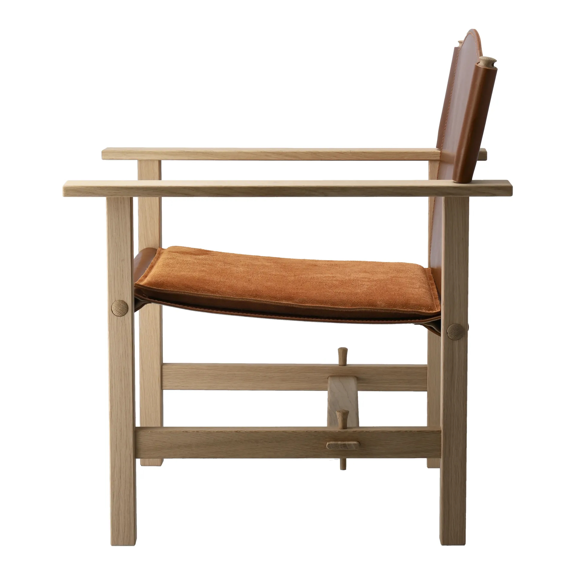 Ferdinand πολυθρόνα, Δρυς-ανεπεξέργαστο δέρμα Tärnsjö κονιάκ Gärsnäs