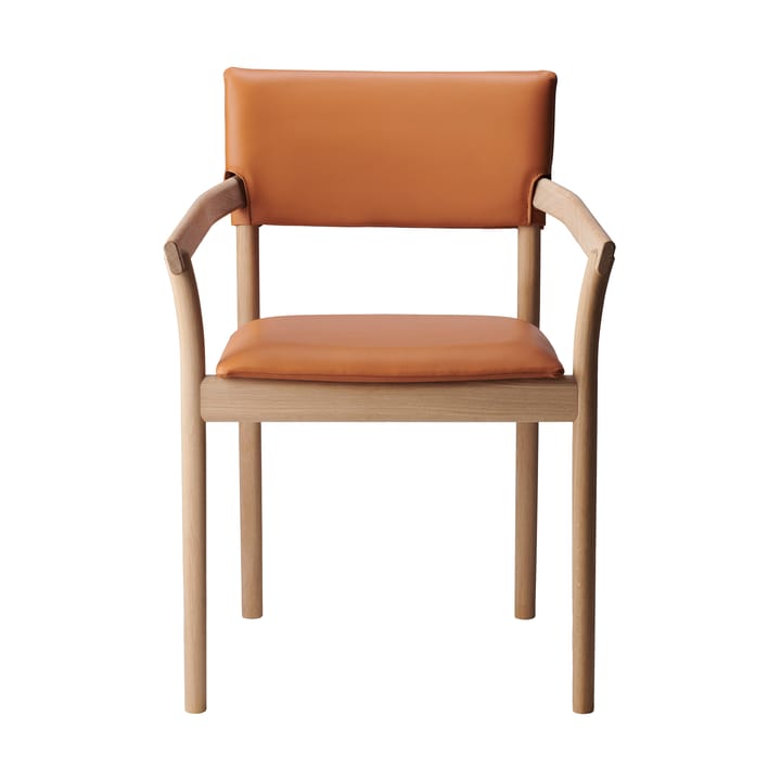 Καρέκλα Vyn με ταπετσαρ�ισμένη πλάτη - Monocoat natural-Elmosoft 43283 - Gärsnäs