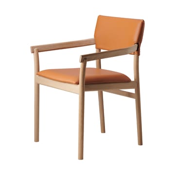 Καρέκλα Vyn με ταπετσαρισμένη πλάτη - Monocoat natural-Elmosoft 43283 - Gärsnäs