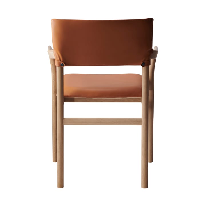 Καρέκλα Vyn με ταπετσαρισμένη πλάτη, Monocoat natural-Elmosoft 43283 Gärsnäs