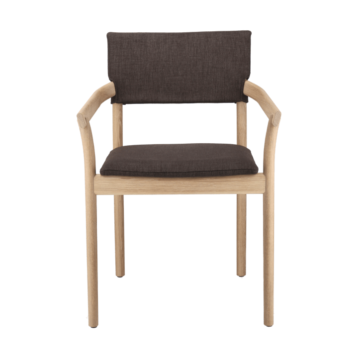 Καρέκλα Vyn με ταπετσαρισμένη πλάτη - Monocoat natural-Lido 46 Mole - Gärsnäs