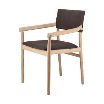 Καρέκλα Vyn με ταπετσαρισμένη πλάτη - Monocoat natural-Lido 46 Mole - Gärsnäs