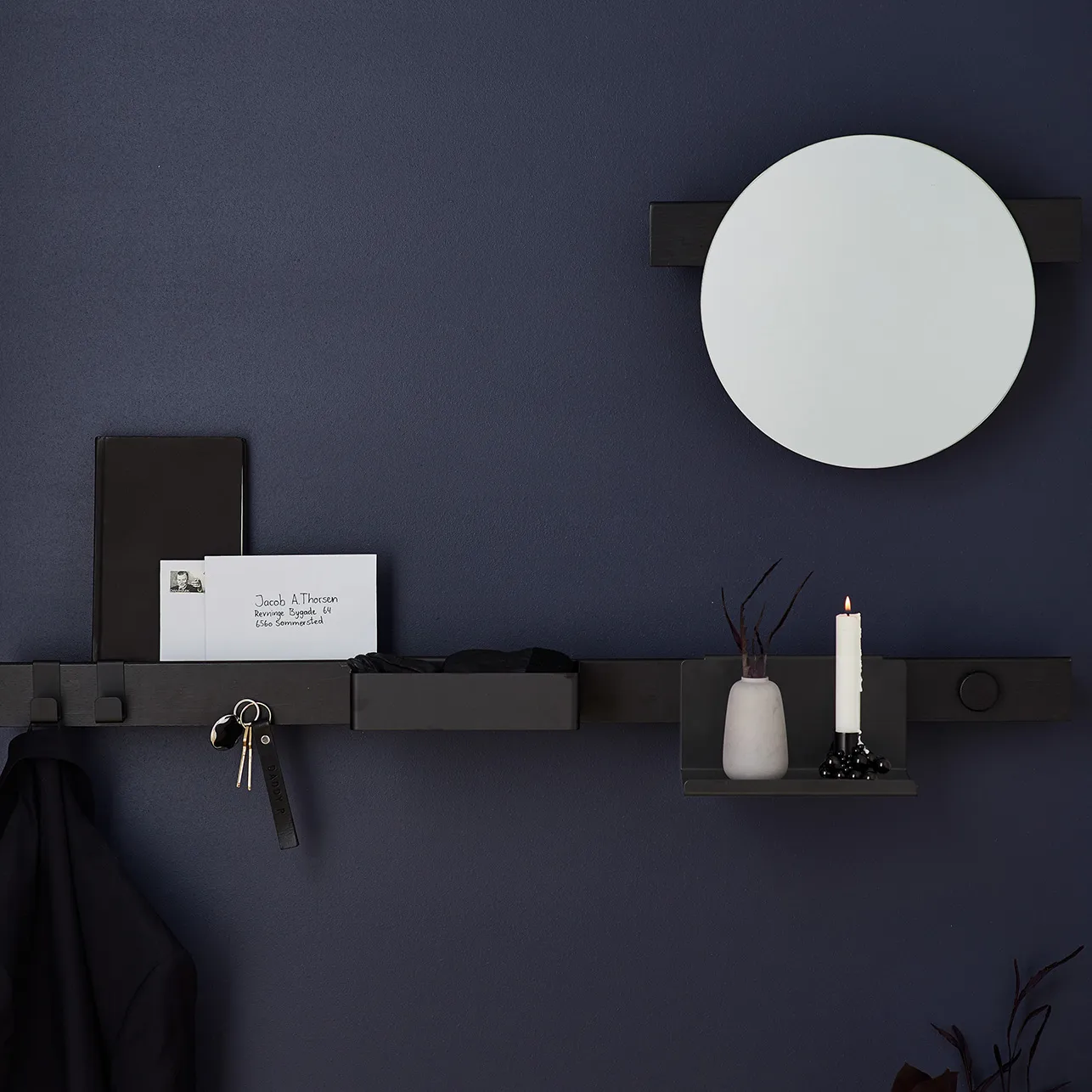 Flex ράφι 21 cm, μαύρο Gejst