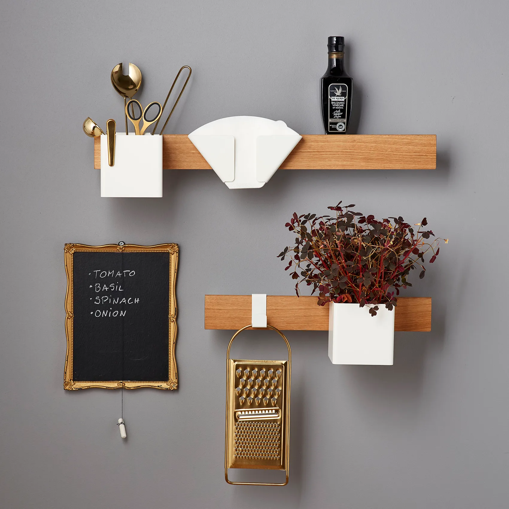 Flex Rail μαγνητική ράγα 40 cm, Δρυς-λευκό Gejst