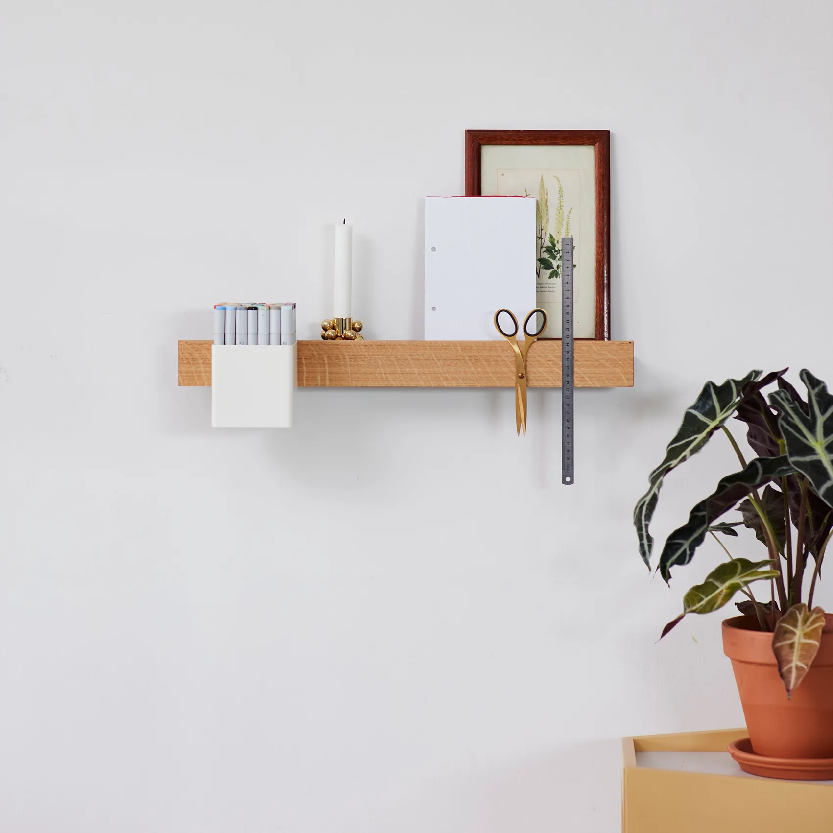 Flex Rail μαγνητική ράγα 60 cm, δρυς-λευκό Gejst