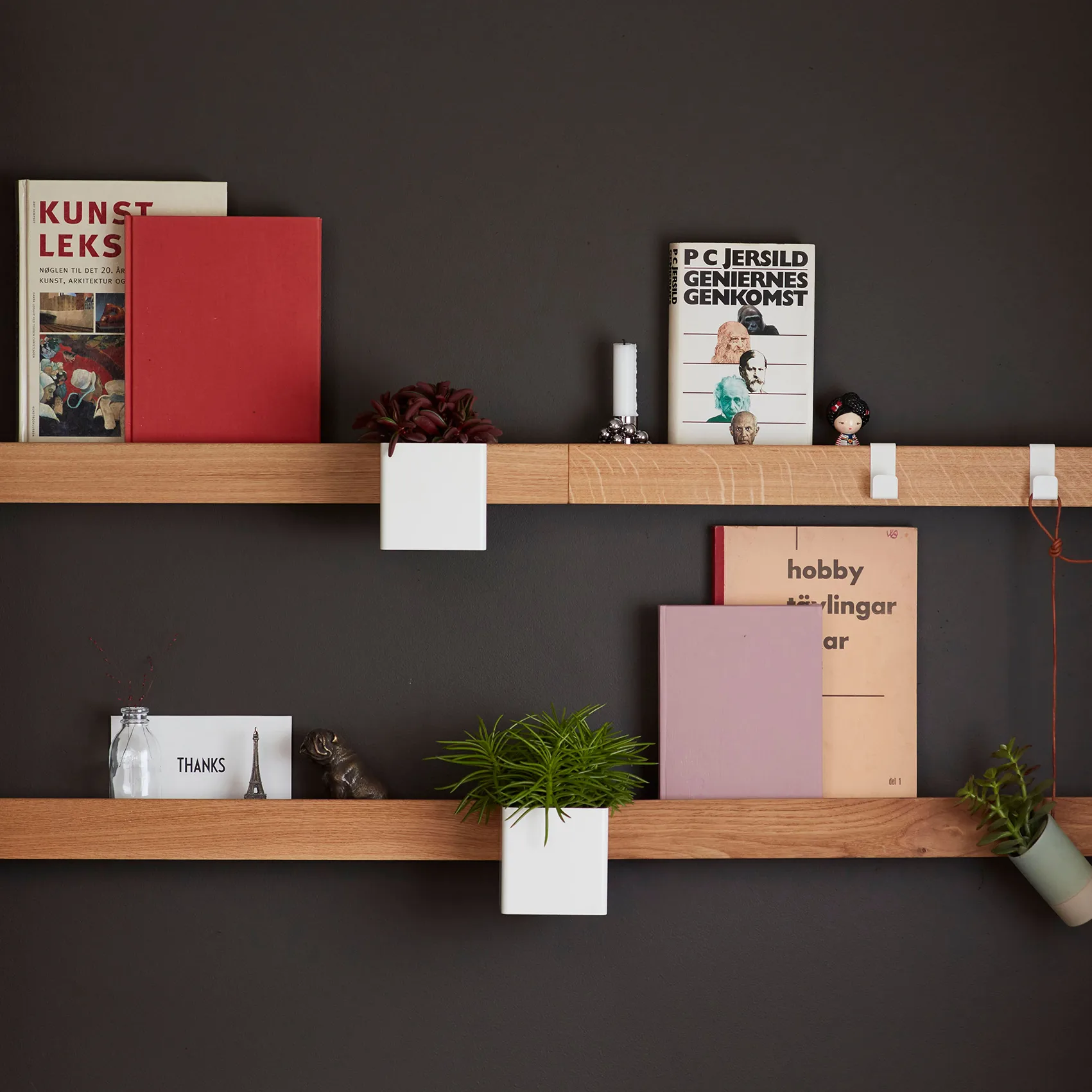 Flex Rail μαγνητική ράγα 60 cm, δρυς-λευκό Gejst