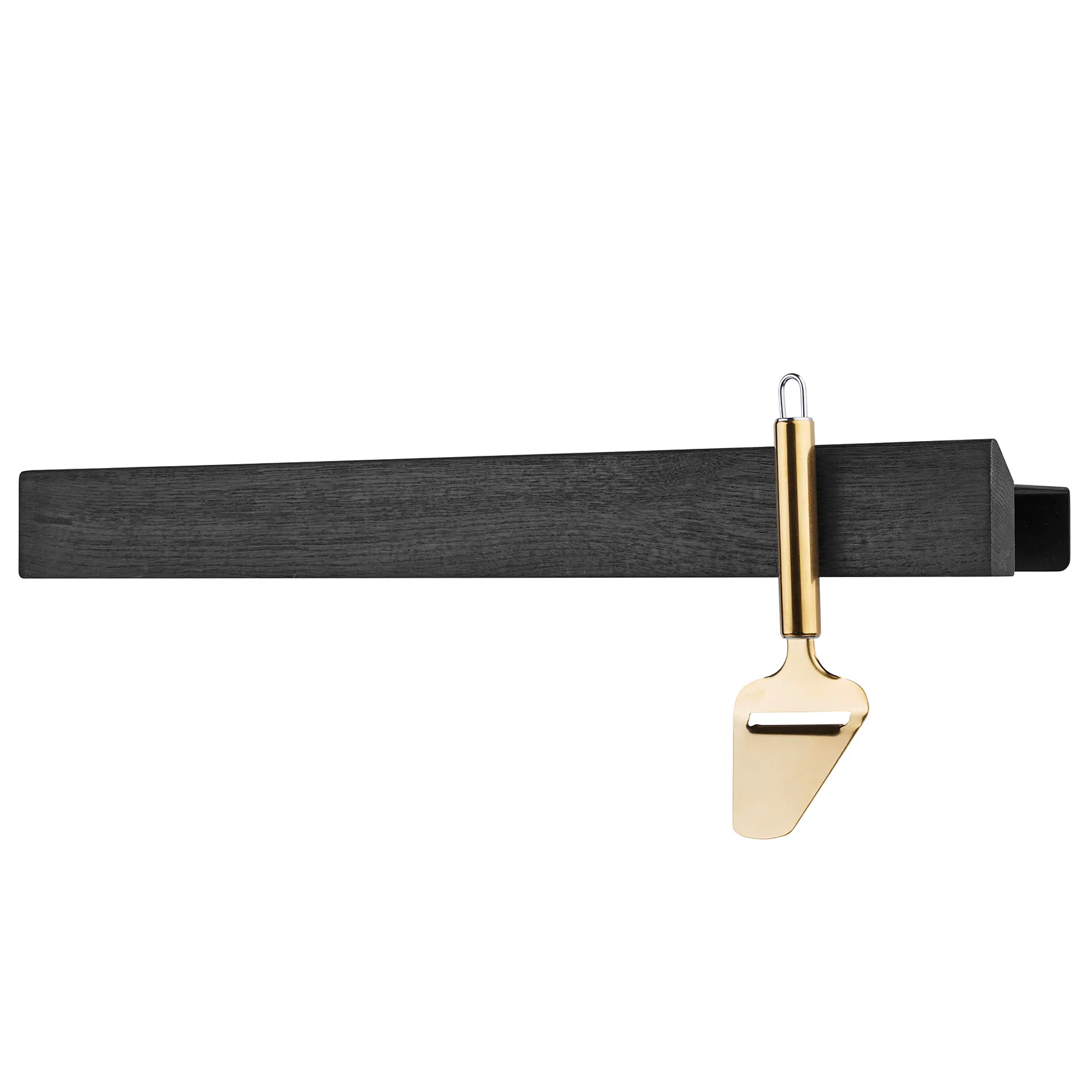 Flex Rail μαγνητική ράγα 60 cm, δρυς βαμμένη μαύρη-μαύρο Gejst