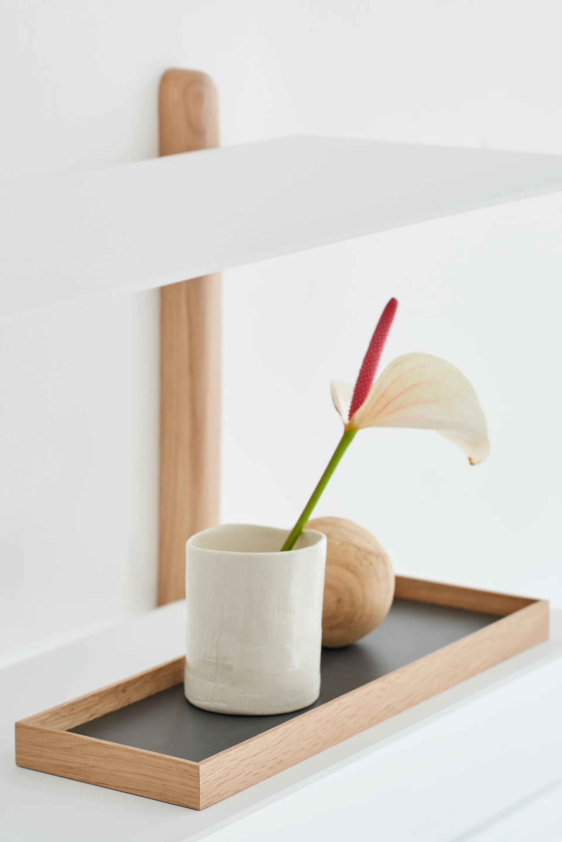 Frame δίσκος μικρός 11x32,4 cm, Δρυς-ανοιχτό γκρι Gejst