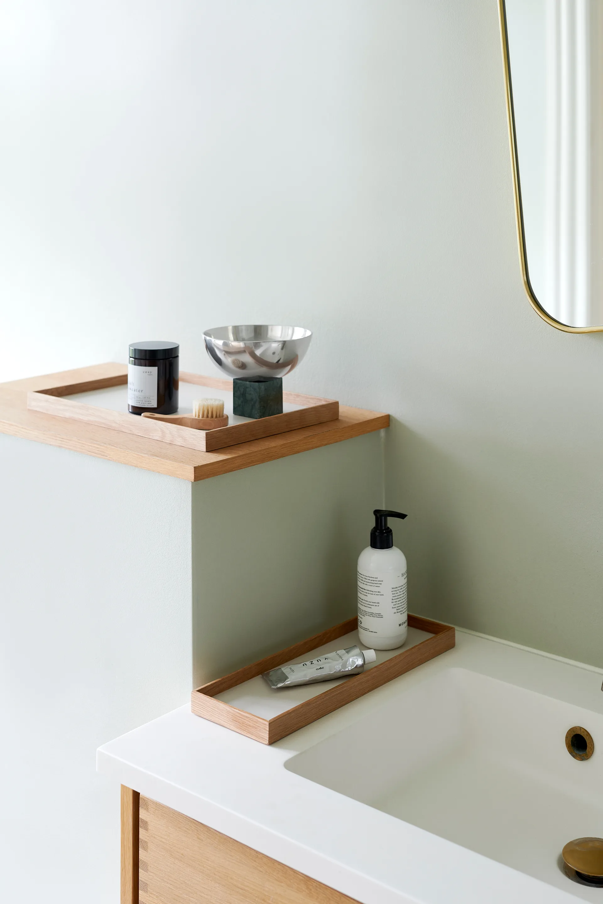 Frame δίσκος μικρός 11x32,4 cm, Βελανιδιά-beige Gejst