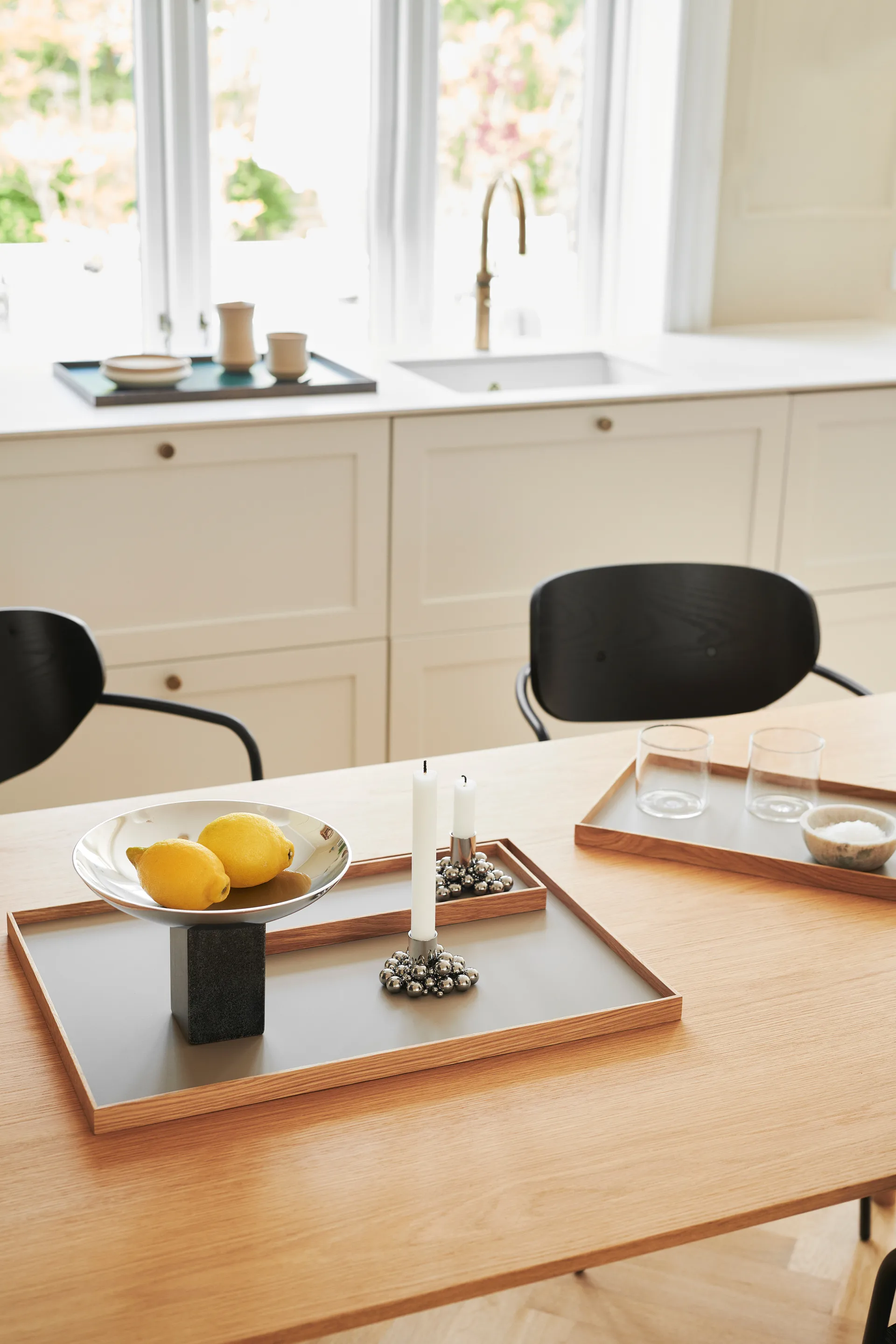 Frame δίσκος μικρός 11x32,4 cm, Βελανιδιά-beige Gejst