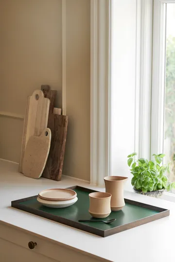 Frame δίσκος μεγάλος 35,5x50,6 cm - Καπνισμένη δρυς-πράσινο - Gejst