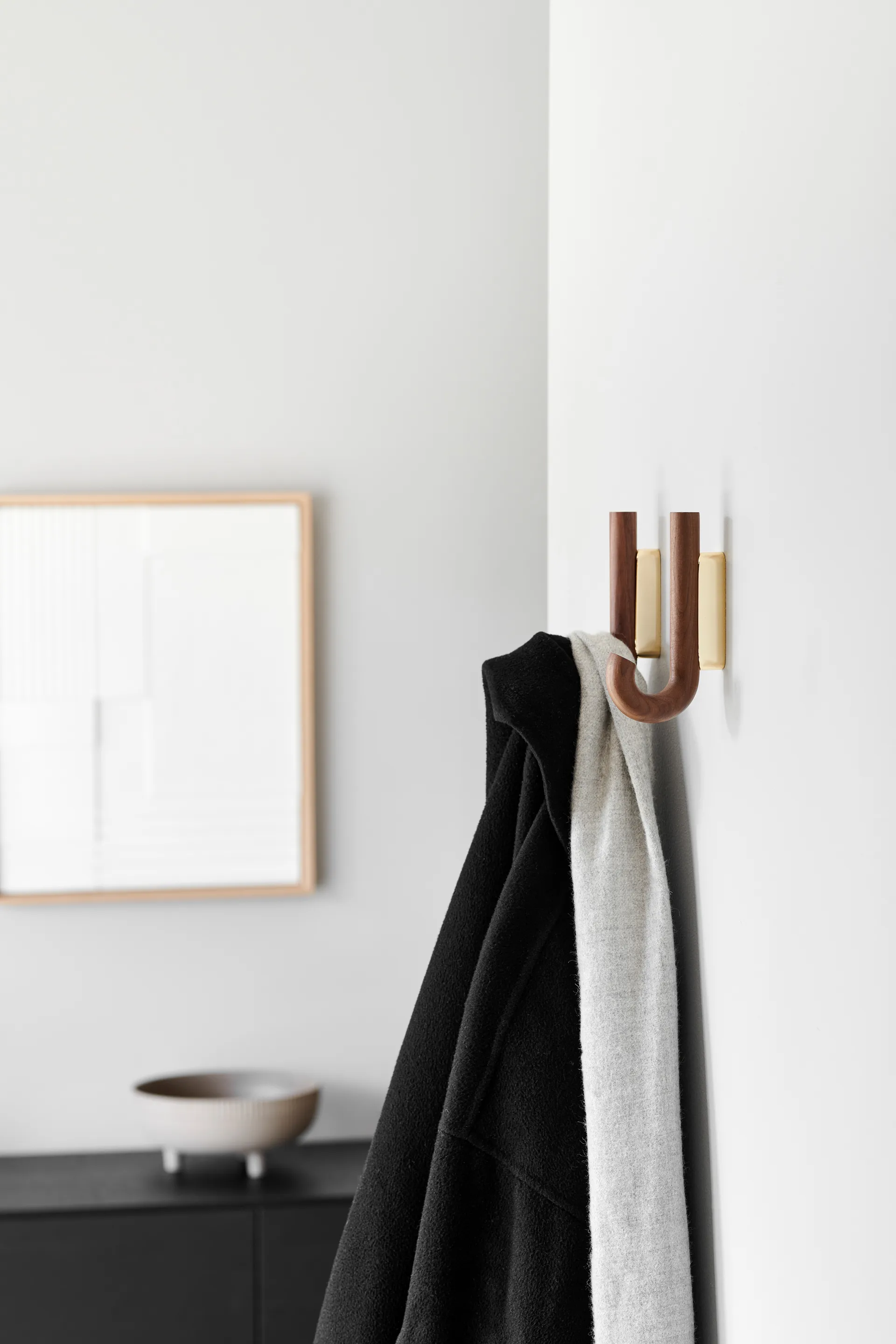 Hook γάντζος μίνι 13,3 εκ., Καρυδιά-ορείχαλκος Gejst