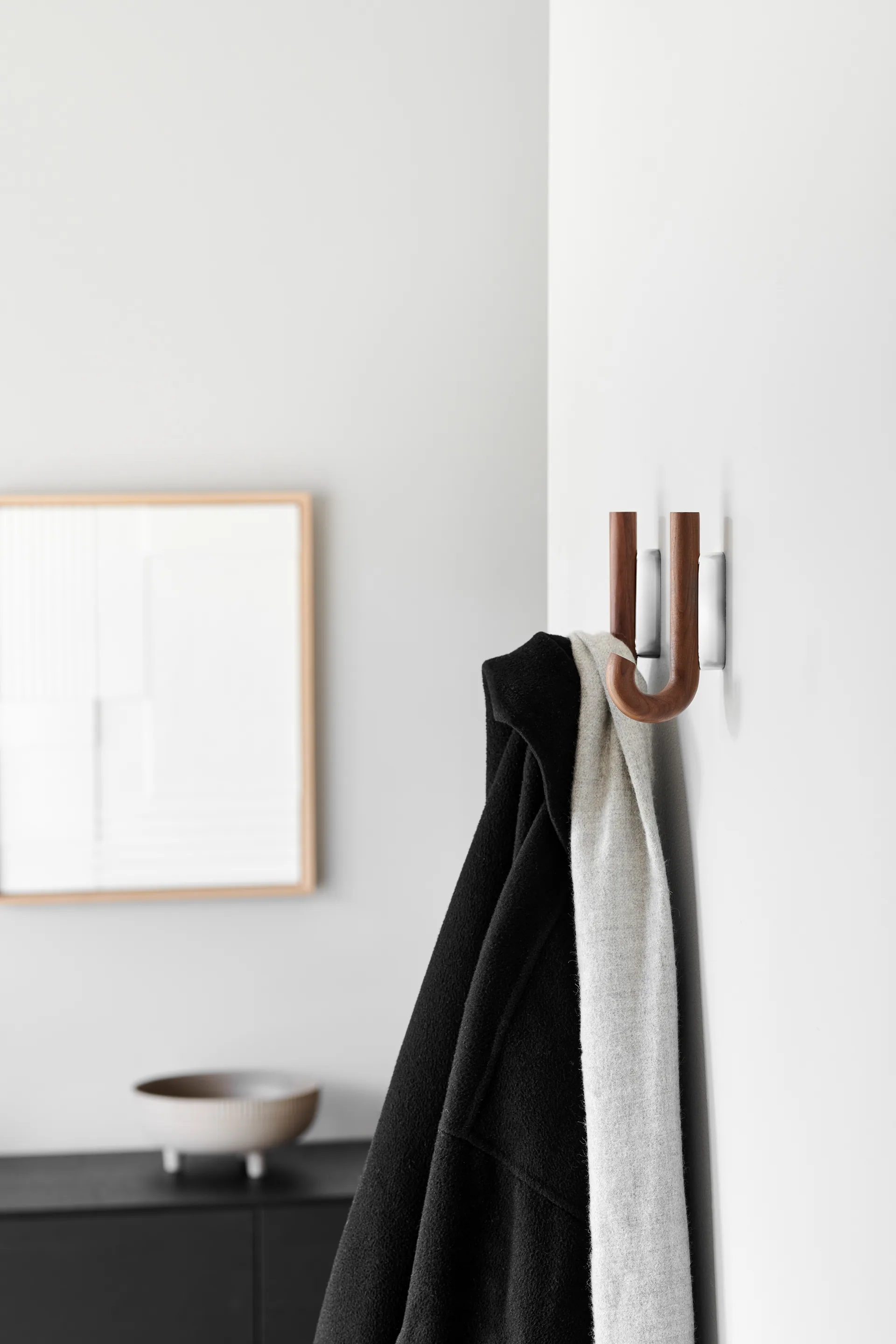 Hook γάντζος μίνι 13,3 εκ., Καρυδιά-Χρώμιο Gejst