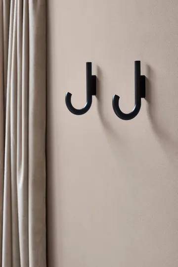 Hook γάντζος 19 cm - Μαύρη βαμμένη δρυς-μαύρο - Gejst